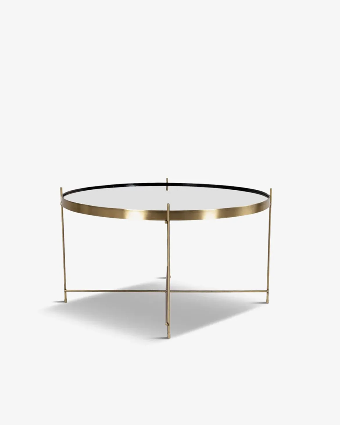 Ajdir sofabord Messing/glas