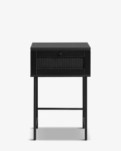Alva sengebord Sort