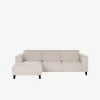 Amalfi 3 pers. m/chaiselong Beige