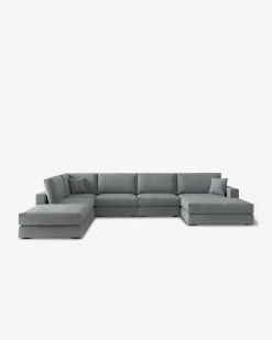 Andretta byggesofa Lys grå