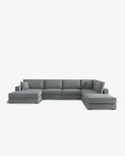 Andretta byggesofa Lys grå