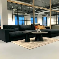 Andretta byggesofa Sort velour