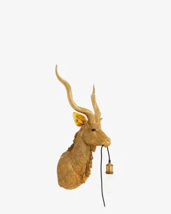 Antilope væglampe Guld