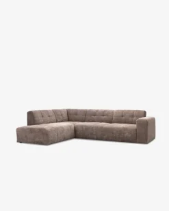 Aviano Hjørnesofa m/open end Taupe