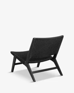 Bali loungestol Sort flet