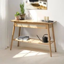 Barrali konsolbord Eg natur lak