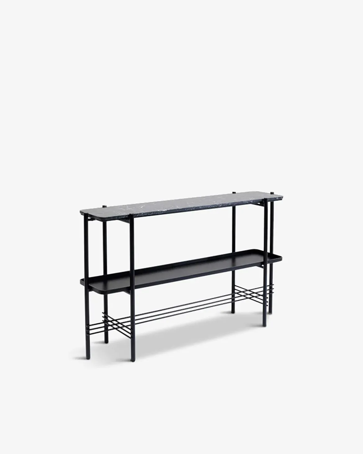 Bennet konsolbord Sort metal/ marmor