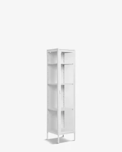 Brisbane vitrine slim Hvid