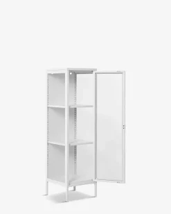 Brisbane vitrine slim Hvid