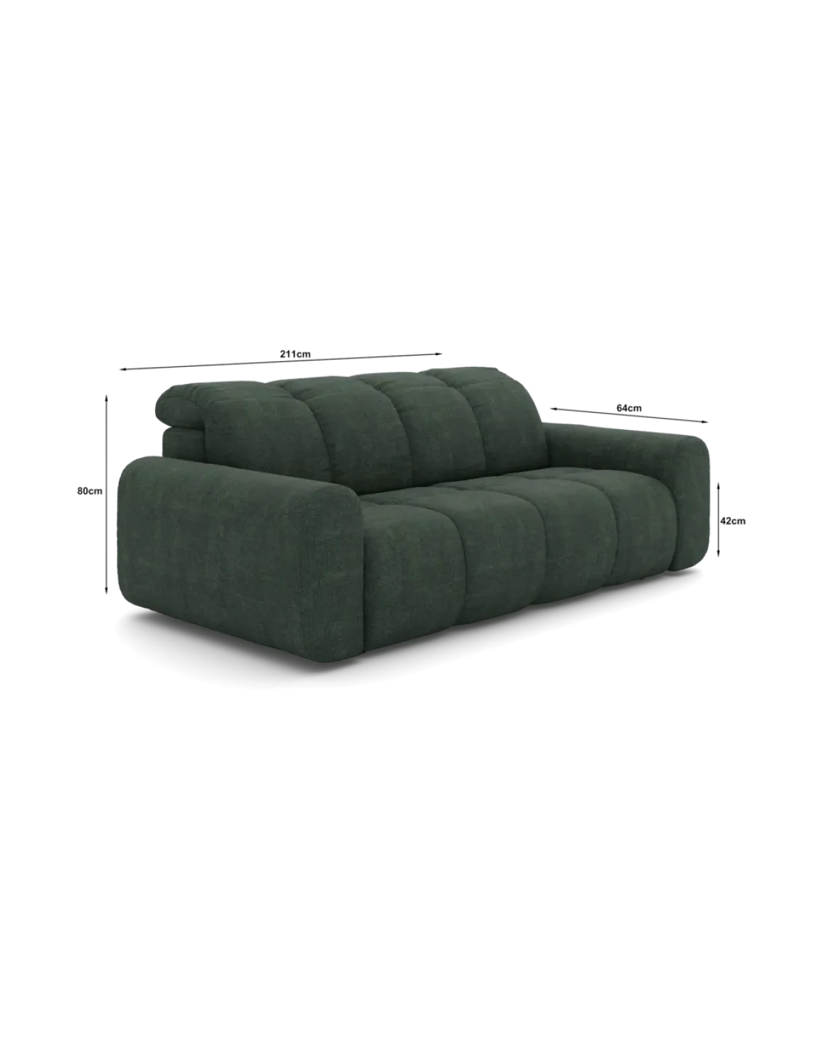 Bullet 2-3 pers. sofa