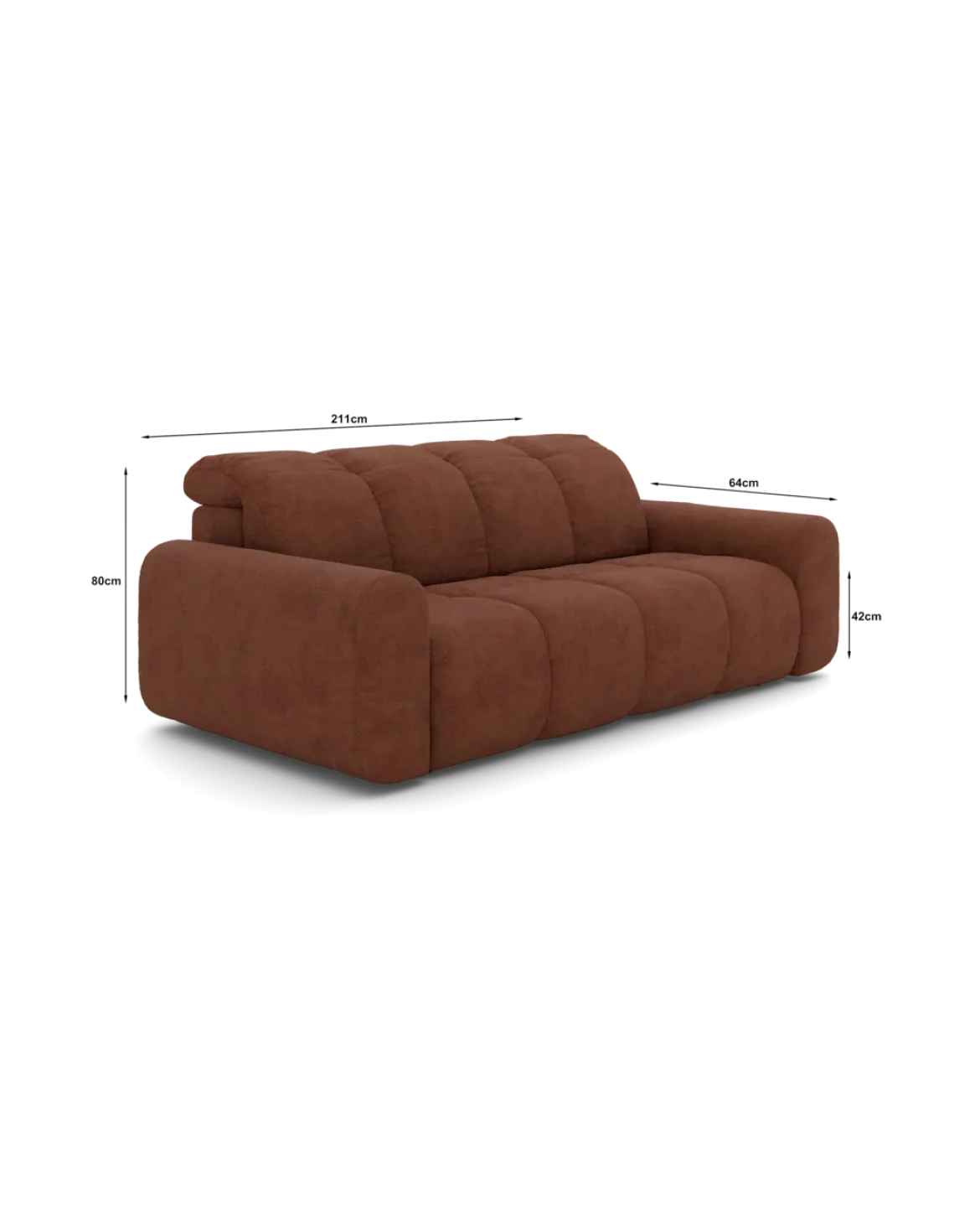 Bullet 2-3 pers. sofa