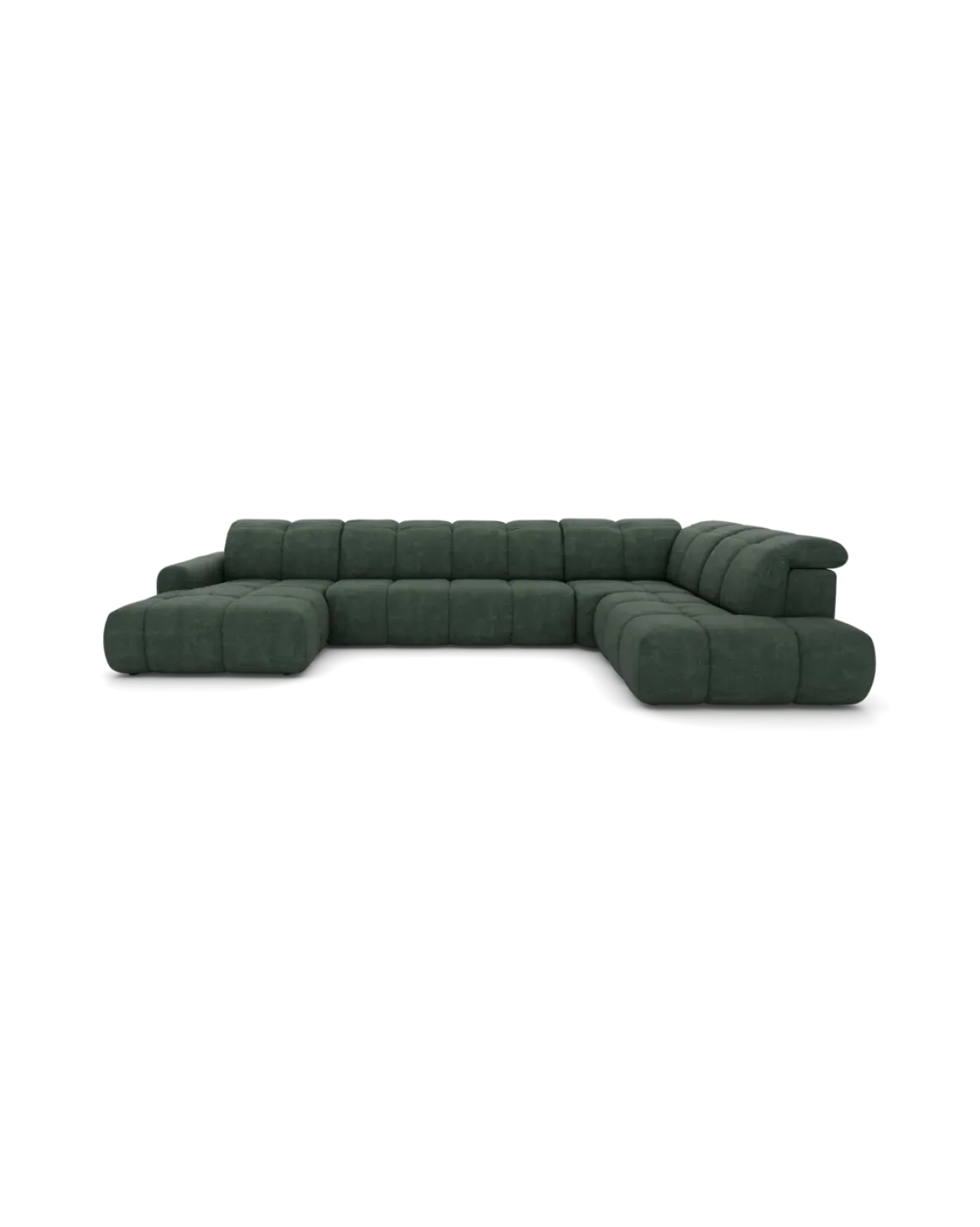 Bullet U-sofa Højrevendt med chaiselong og open end