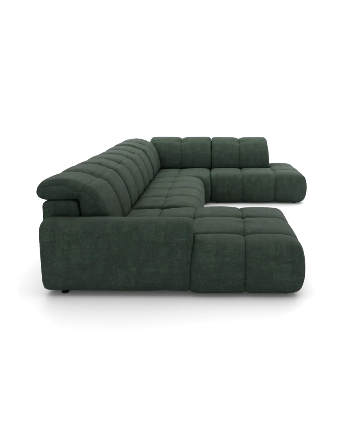 Bullet U-sofa Højrevendt med chaiselong og open end
