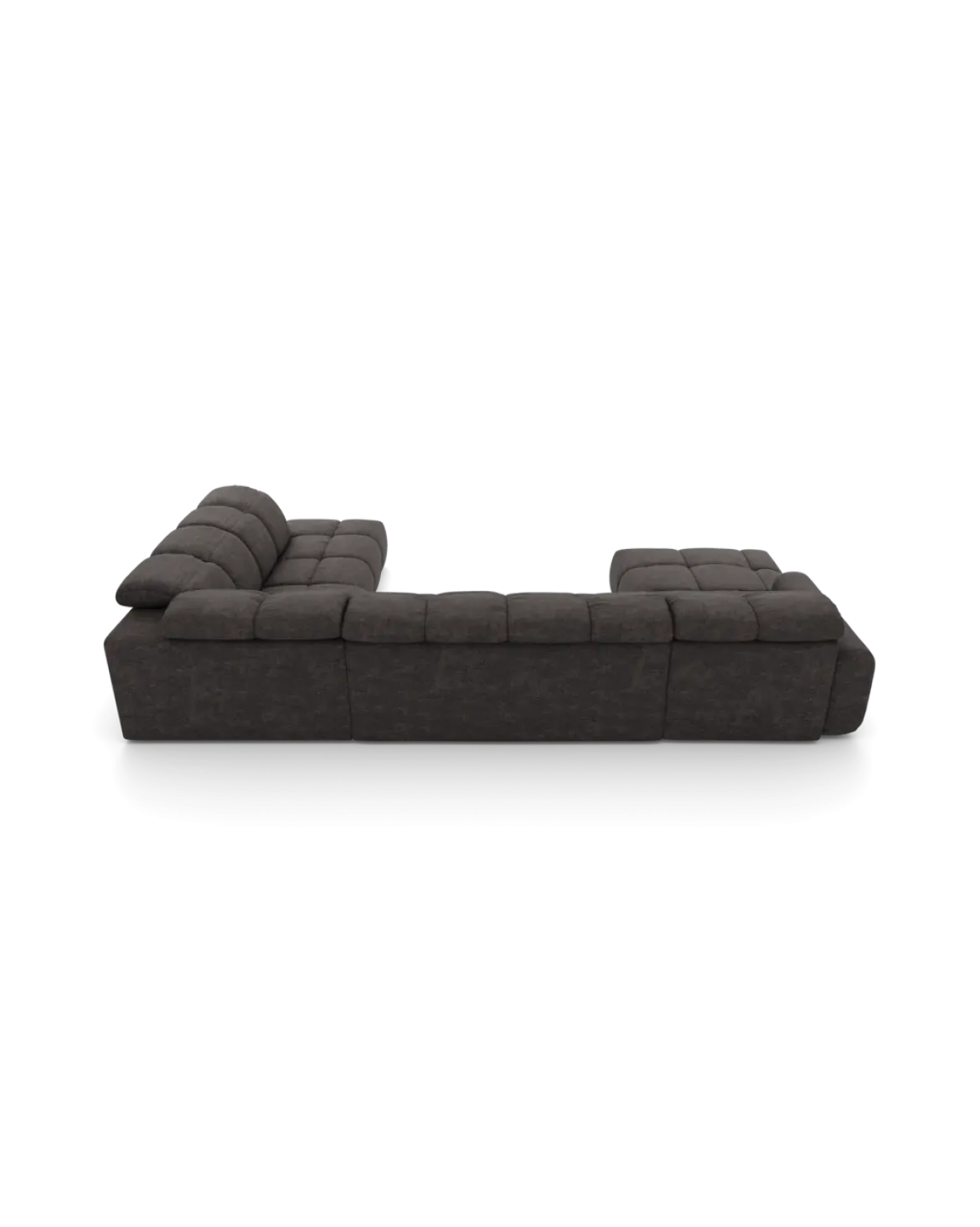 Bullet U-sofa Højrevendt med chaiselong og open end