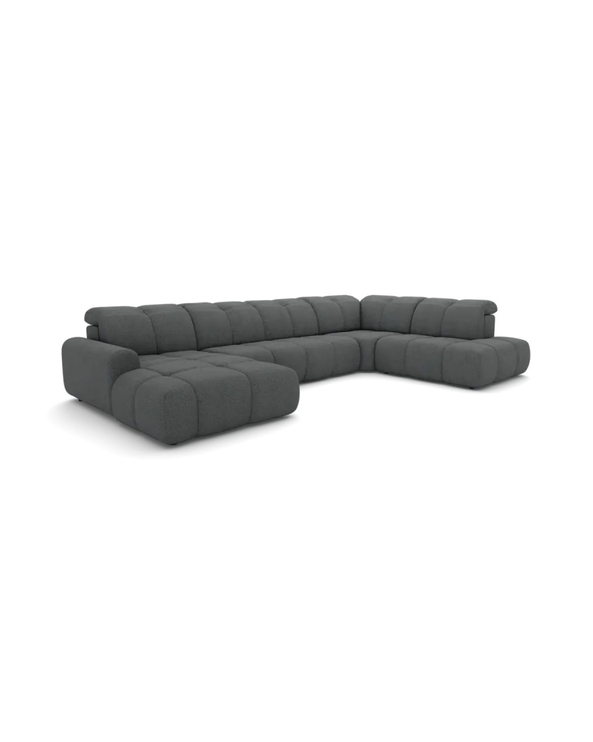 Bullet U-sofa Højrevendt med chaiselong og open end