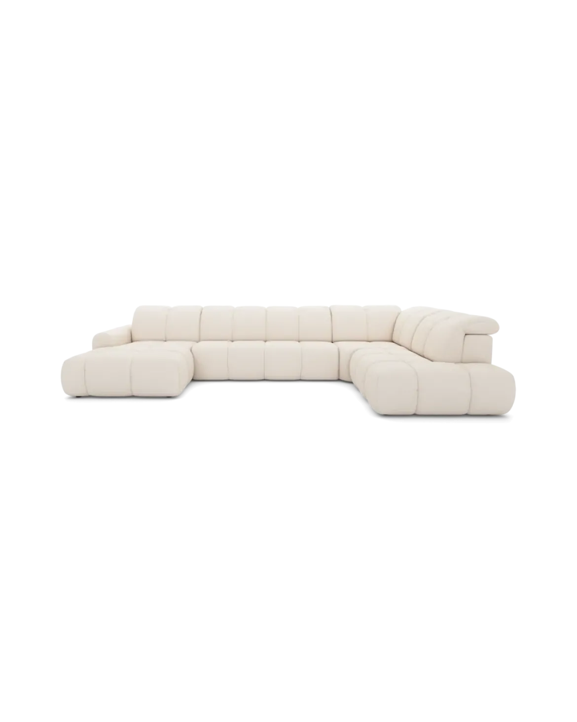 Bullet U-sofa Højrevendt med chaiselong og open end