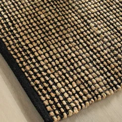 Capri Natural Black tæppe 200x290 cm Tæppe