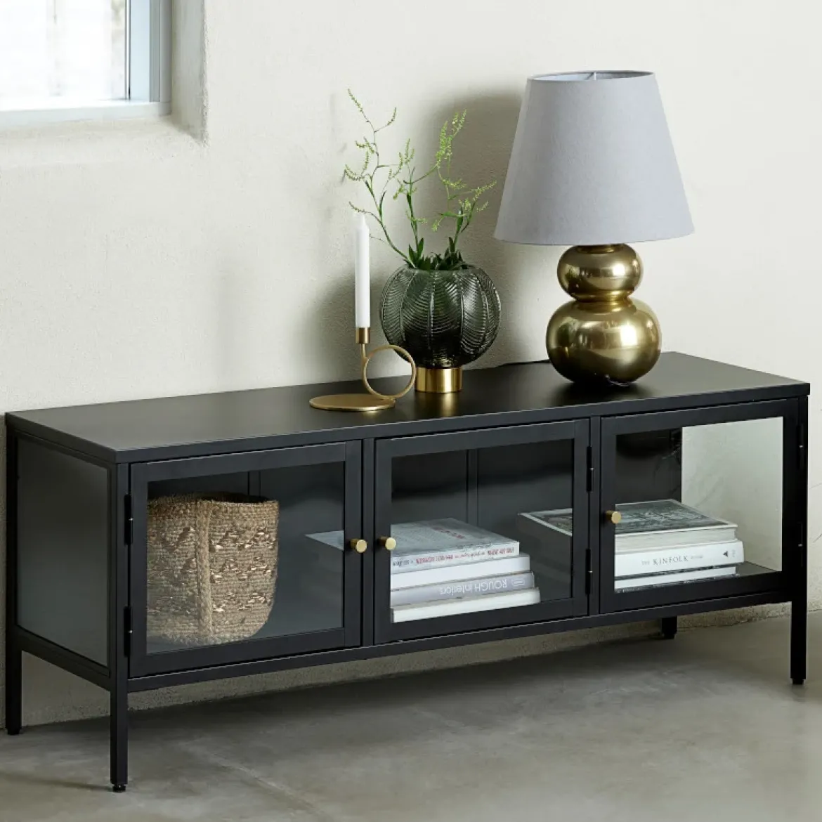 Carmel tv-bord sort Tv bord