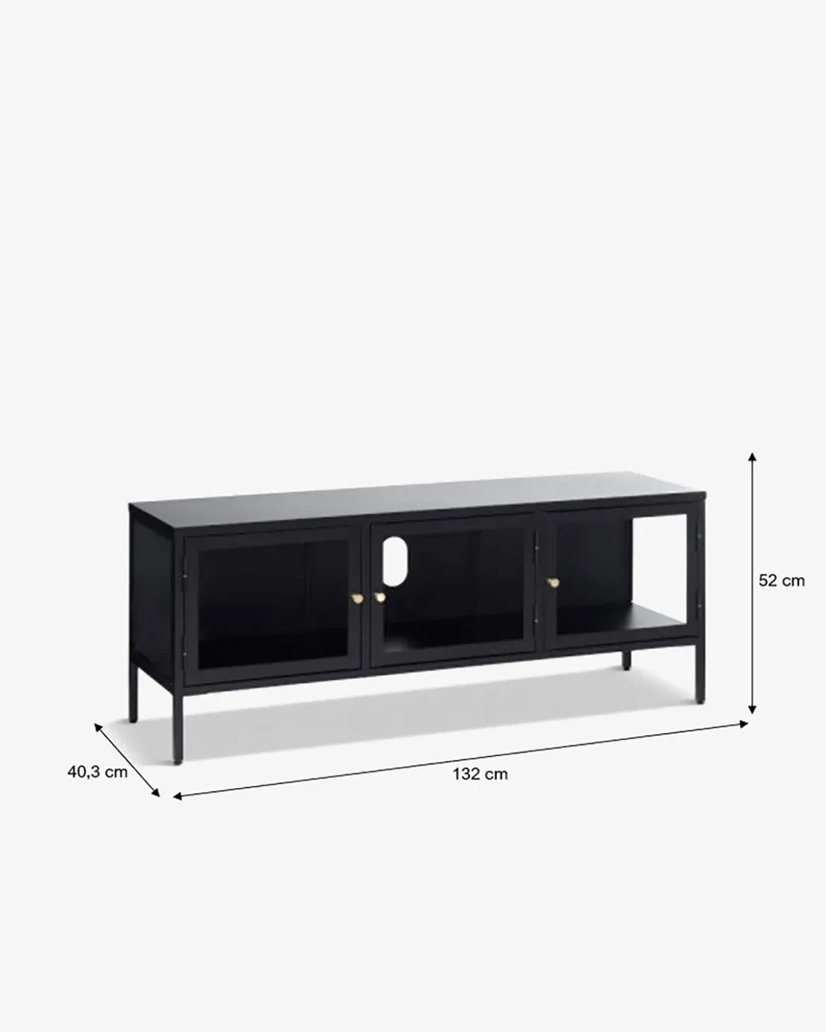 Carmel tv-bord sort Tv bord