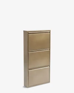 Caruso skoskab 3 låger Bronze