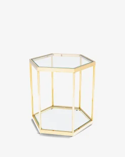 Comb sidebord Guld