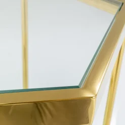 Comb sofabord Guld