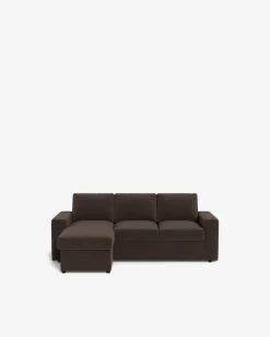 Conan sovesofa m/chaiselong Brun