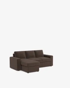 Conan sovesofa m/chaiselong Brun