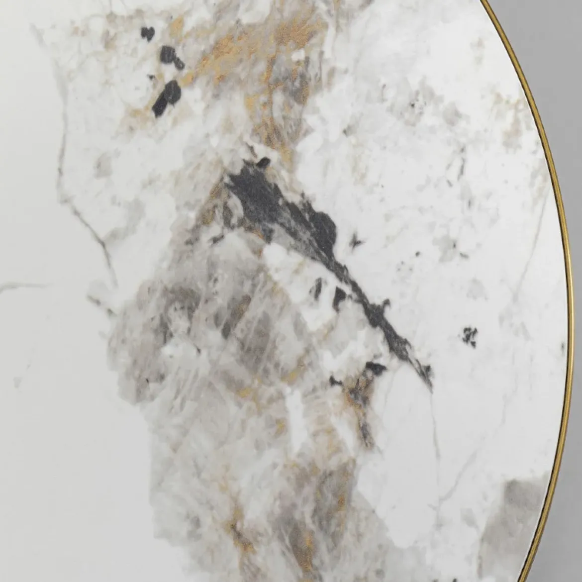 Cono sofabord Hvid keramisk marmor look