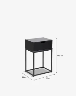 Cube natbord Sort lak