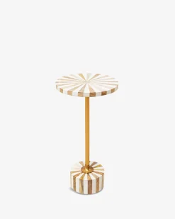 Domero cirque sidebord Guld/hvid