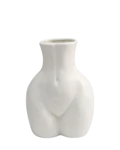 Donna vase lille Hvid