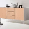 Edge skænk Hvid/ hvid pigm. eg