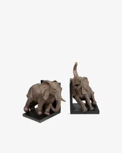 Elefant bogstøtte Pynt