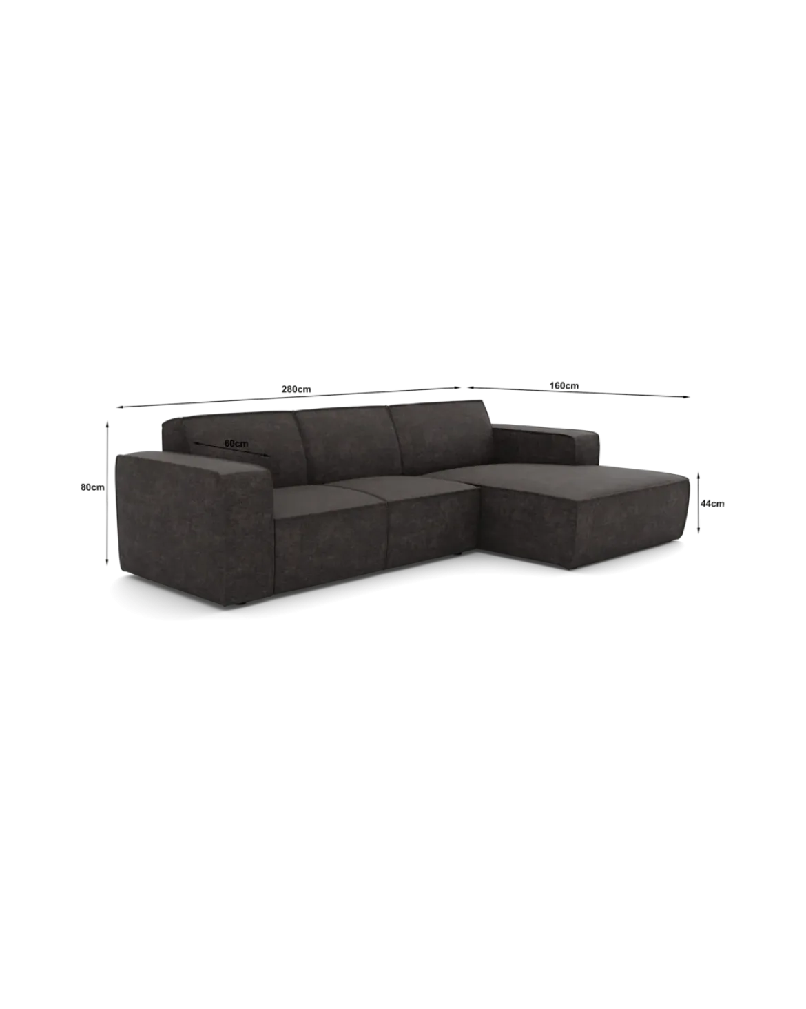 Espada chaiselongsofa Højrevendt