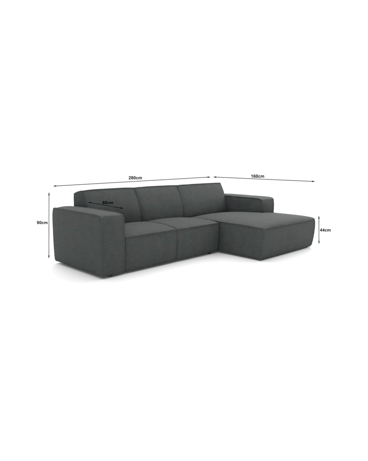 Espada chaiselongsofa Højrevendt