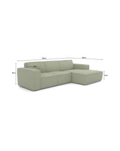 Espada chaiselongsofa Højrevendt