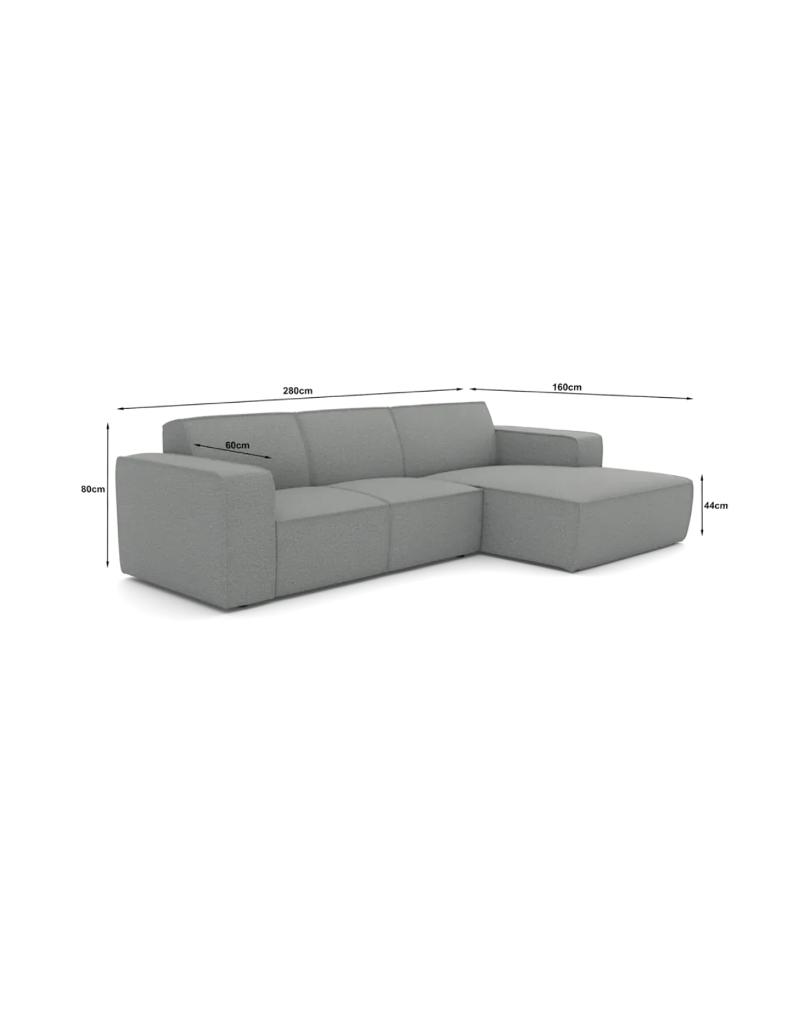 Espada chaiselongsofa Højrevendt