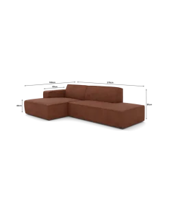 Espada chaiselongsofa Venstrevendt med open end