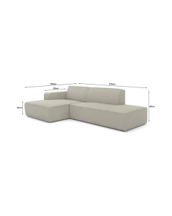 Espada chaiselongsofa Venstrevendt med open end