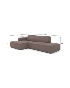 Espada chaiselongsofa Venstrevendt med open end