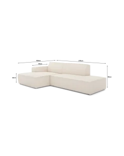 Espada chaiselongsofa Venstrevendt med open end