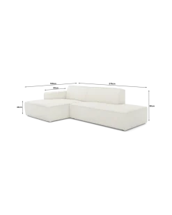 Espada chaiselongsofa Venstrevendt med open end