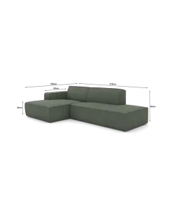 Espada chaiselongsofa Venstrevendt med open end