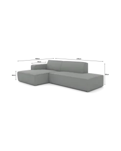 Espada chaiselongsofa Venstrevendt med open end