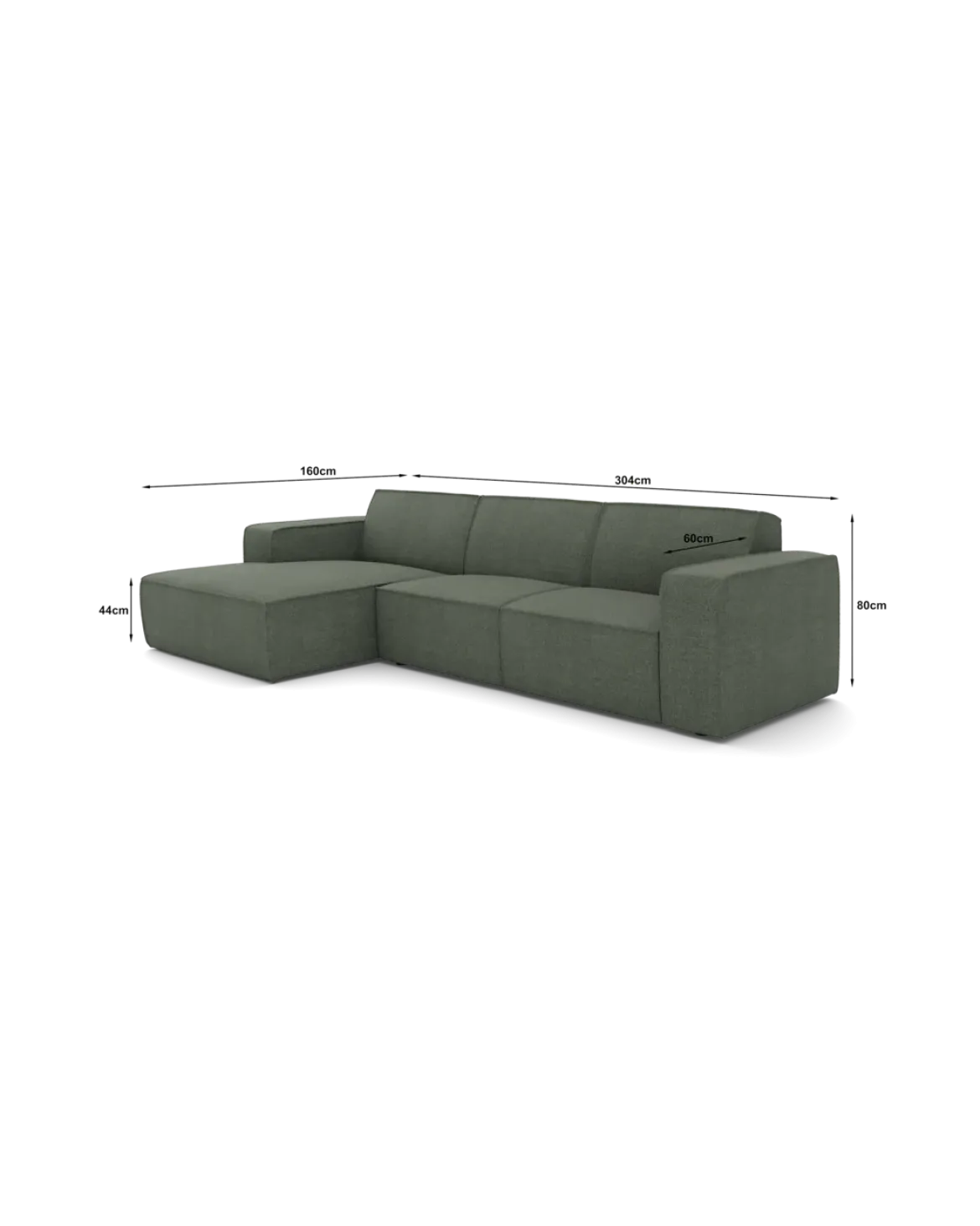 Espada chaiselongsofa XL Venstrevendt