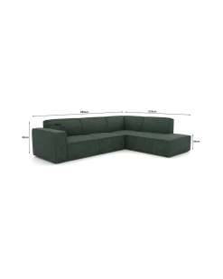 Espada hjørnesofa Med pufafslutninghøjre