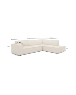 Espada hjørnesofa Med pufafslutninghøjre