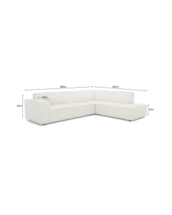 Espada hjørnesofa XL Højrevendt med open end