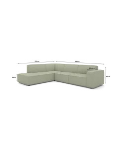 Espada hjørnesofa XL Venstrevendt med open end